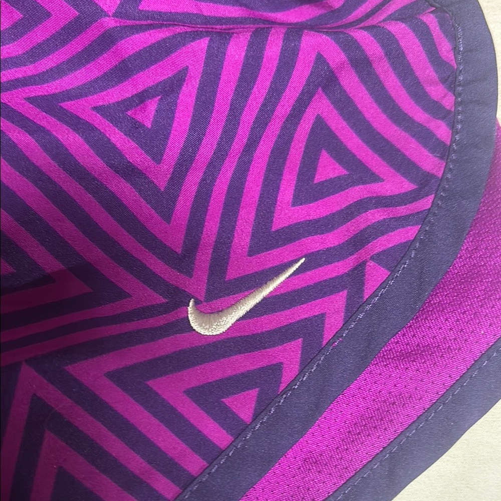 Purple Geometric Nike Dri Fit Women's Shorts XS - Picture 3 of 5